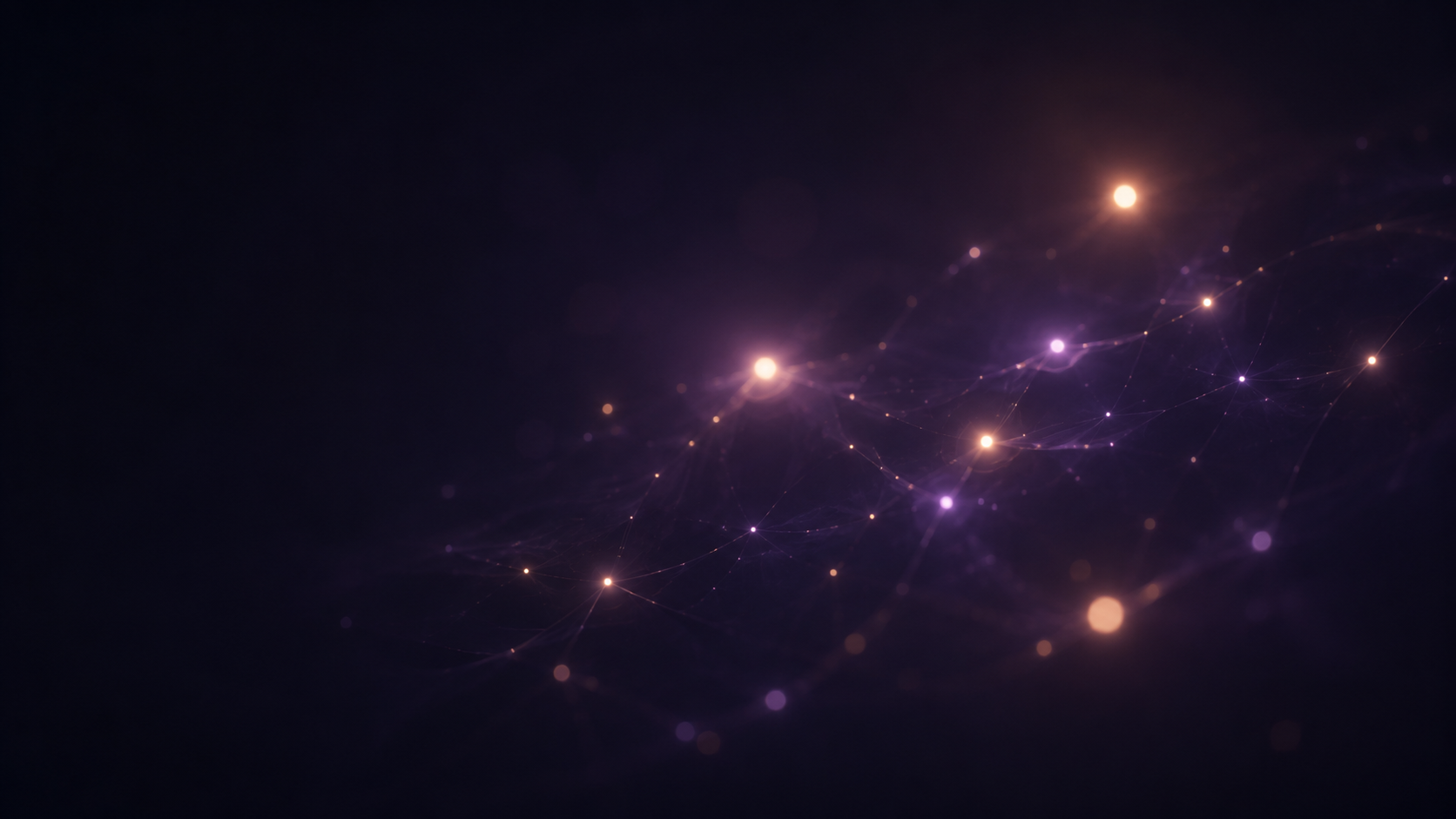 A soft constellation of warm and lavender points in velvet dark